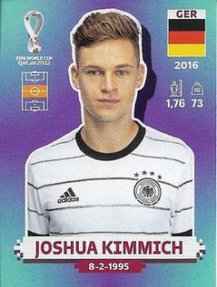 Joshua Kimmich Germany samolepka Panini World Cup 2022 Silver version #GER15