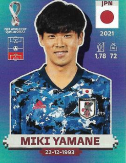 Miki Yamane Japan samolepka Panini World Cup 2022 Silver version #JPN08