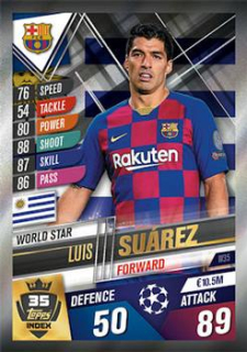 Luis Suarez FC Barcelona Topps Match Attax 101 2019/20 World Star #W35