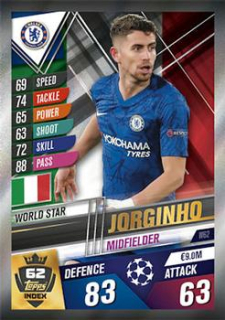 Jorginho Chelsea Topps Match Attax 101 2019/20 World Star #W62