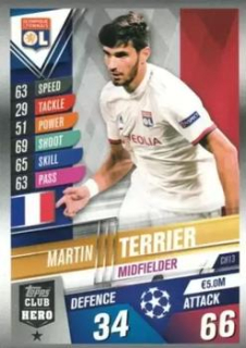Martin Terrier Olympique Lyonnais Topps Match Attax 101 2019/20 Club Hero #CH13