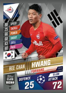 Hee-Chan Hwang Red Bull Salzburg Topps Match Attax 101 2019/20 Club Hero #CH19