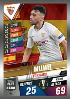 Munir Sevilla FC Topps Match Attax 101 2019/20 Club Hero #CH34