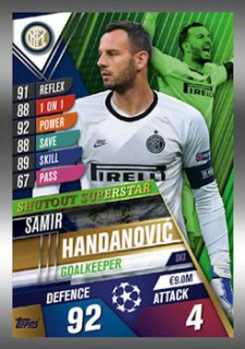 Samir Handanovic Internazionale Milano Topps Match Attax 101 2019/20 Shutout Superstar #SH3