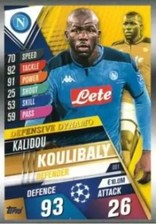 Kalidou Koulibaly SSC Napoli Topps Match Attax 101 2019/20 Defensive Dynamo #DD1