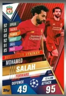 Mohamed Salah Liverpool Topps Match Attax 101 2019/20 Superstar Striker #SS1