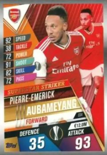 Pierre-Emerick Aubameyang Arsenal Topps Match Attax 101 2019/20 Superstar Striker #SS4