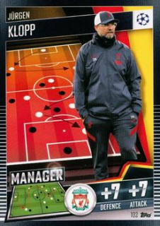 Jurgen Klopp Liverpool Topps Match Attax 101 2020/21 Manager #102