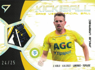 Jakub Urbanec Teplice SportZoo FORTUNA:LIGA 2022/23 1. serie Kick the Ball /25 #KB-JU