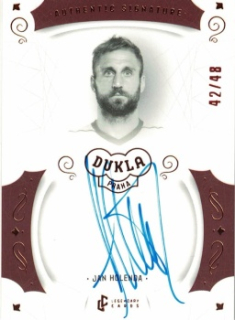 Jan Holenda Dukla Praha Bravo Dukla Legendary Cards Authentic Signature Orange /48 #AS-HOJ