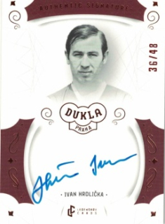 Ivan Hrdlicka Dukla Praha Bravo Dukla Legendary Cards Authentic Signature Orange /48 #AS-HRI