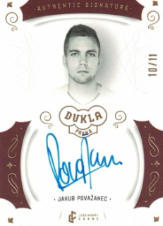 Jakub Povazanec Dukla Praha Bravo Dukla Legendary Cards Authentic Signature Gold Mat /11 #AS-POA