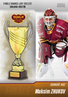 Maksim Zhukov Jihlava Chance liga 2022/23 GOAL Cards Finale 2022 #J-01