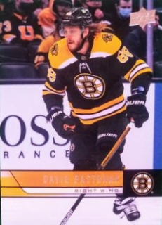 David Pastrnak Boston Bruins Upper Deck 2021/22 Extended Series 06/07 Retro #T-6