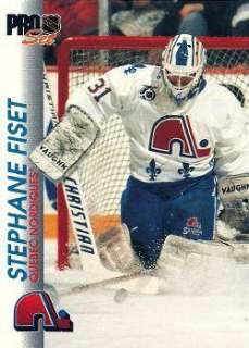 Stephane Fiset Quebec Nordiques Pro Set 1992/93  #152