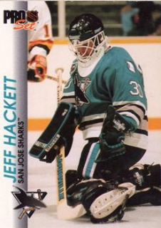 Jeff Hackett San Jose Sharks Pro Set 1992/93  #171