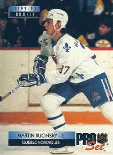 Martin Rucinsky Quebec Nordiques Pro Set 1992/93  #238