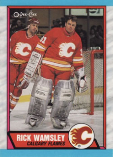 Rick Wamsley Calgary Flames O-Pee-Chee 1989/90  #204