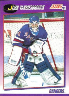 John Vanbiesbrouck New York Rangers Score 1991/92 American  #10