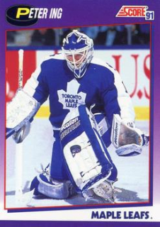 Peter Ing Toronto Maple Leafs Score 1991/92 American  #55