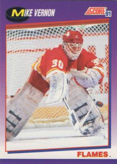 Mike Vernon Calgary Flames Score 1991/92 American  #80