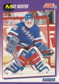 Mike Richter New York Rangers Score 1991/92 American  #120