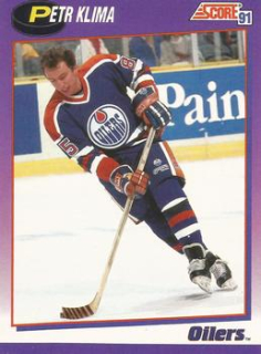Petr Klima Edmonton Oilers Score 1991/92 American  #136