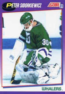 Peter Sidorkiewicz Hartford Whalers Score 1991/92 American  #203