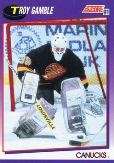Troy Gamble Vancouver Canucks Score 1991/92 American  #282