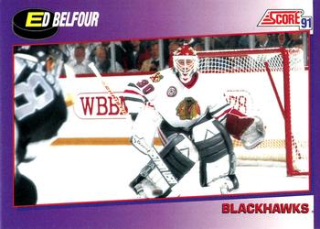 Ed Belfour Chicago Blackhawks Score 1991/92 American  #290