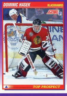Dominik Hasek RC Chicago Blackhawks Score 1991/92 American Top Prospect #316