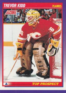 Trevor Kidd Calgary Flames Score 1991/92 American Top Prospect #381