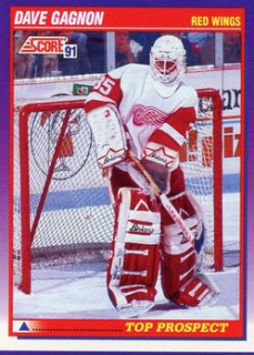 Dave Gagnon Detroit Red Wings Score 1991/92 American Top Prospect #387