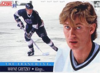Wayne Gretzky Los Angeles Kings Score 1991/92 American The Franchise #422