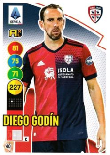 Diego Godin Cagliari 2021/22 Panini Calciatori Adrenalyn XL #40