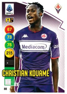 Christian Kouame Fiorentina 2021/22 Panini Calciatori Adrenalyn XL #88