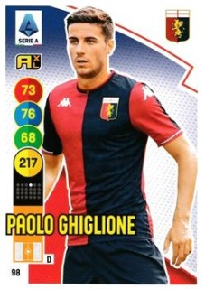 Paolo Ghiglione Genoa 2021/22 Panini Calciatori Adrenalyn XL #98