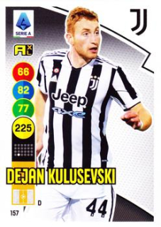Dejan Kulusevski Juventus FC 2021/22 Panini Calciatori Adrenalyn XL #157