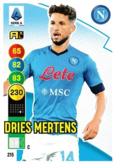 Dries Mertens SSC Napoli 2021/22 Panini Calciatori Adrenalyn XL #215