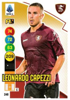 Leonardo Capezzi Salernitana 2021/22 Panini Calciatori Adrenalyn XL #248