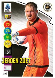 Jeroen Zoet Spezia 2021/22 Panini Calciatori Adrenalyn XL #290