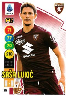 Sasa Lukic Torino 2021/22 Panini Calciatori Adrenalyn XL #318