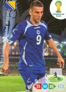 Vedad Ibisevic Bosnia and Herzegovina Panini 2014 World Cup #45