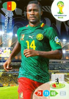 Aurelien Chedjou Cameroon Panini 2014 World Cup #62
