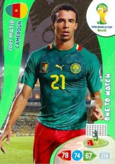 Joel Matip Cameroon Panini 2014 World Cup One to Watch #63