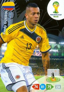 Fredy Guarin Colombia Panini 2014 World Cup #81