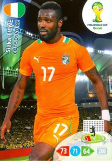 Siaka Tiene Cote D'Ivoire Panini 2014 World Cup #97