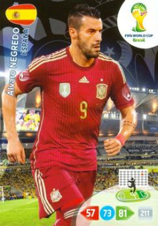 Alvaro Negredo Spain Panini 2014 World Cup #154