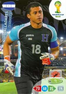 Noel Valladares Honduras Panini 2014 World Cup #188