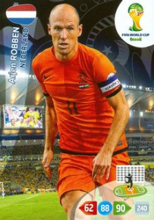 Arjen Robben Netherlands Panini 2014 World Cup #256
